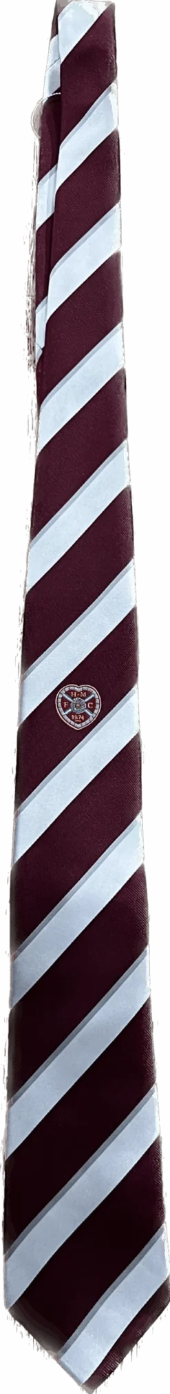 2023 Maroon Silver Coloured Crest Tie