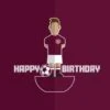 B03 Birthday Card - Footy Figure