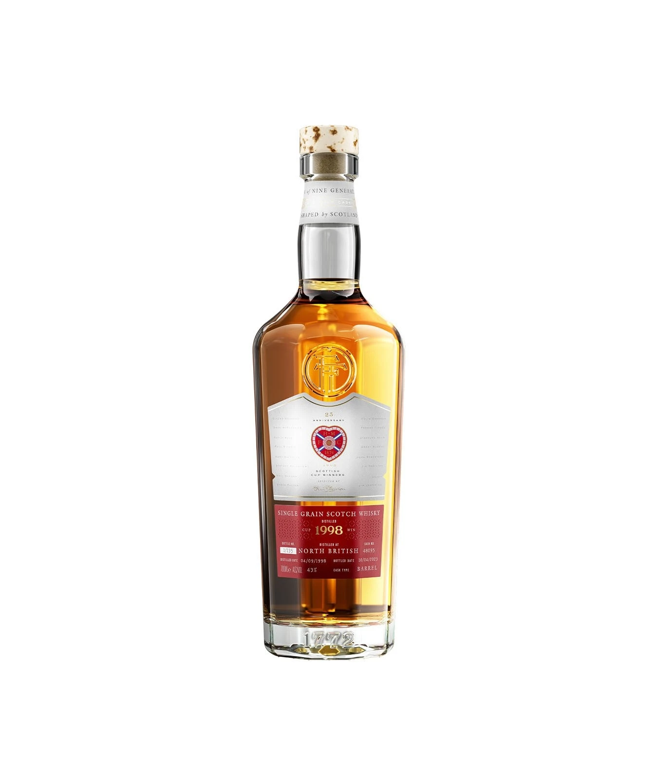 FINN THOMSON LIMITED EDITION 25TH ANNIVERSARY SCOTTISH CUP WINNERS WHISKY (43%ABV) PRE-ORDER 1 FINN THOMSON LIMITED EDITION 25TH ANNIVERSARY SCOTTISH CUP WINNERS WHISKY (43%ABV) PRE-ORDER