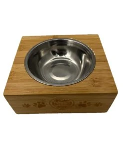 Wooden Dog Bowl