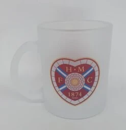 Frosted Mug With Coloured Crest