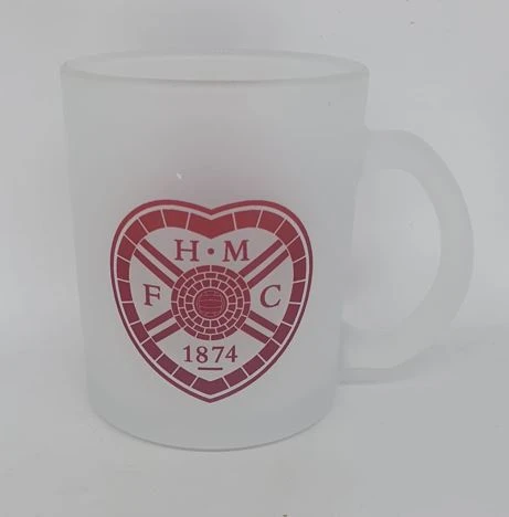Frosted Mug With Maroon Crest 1 Frosted Mug With Maroon Crest