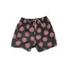 Black Multi Crest Swim Shorts
