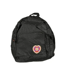 Black Recycled Backpack With Crest