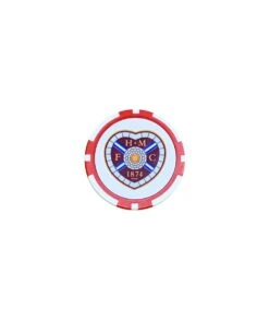 Golf Ball Marker Poker Chip Red/White
