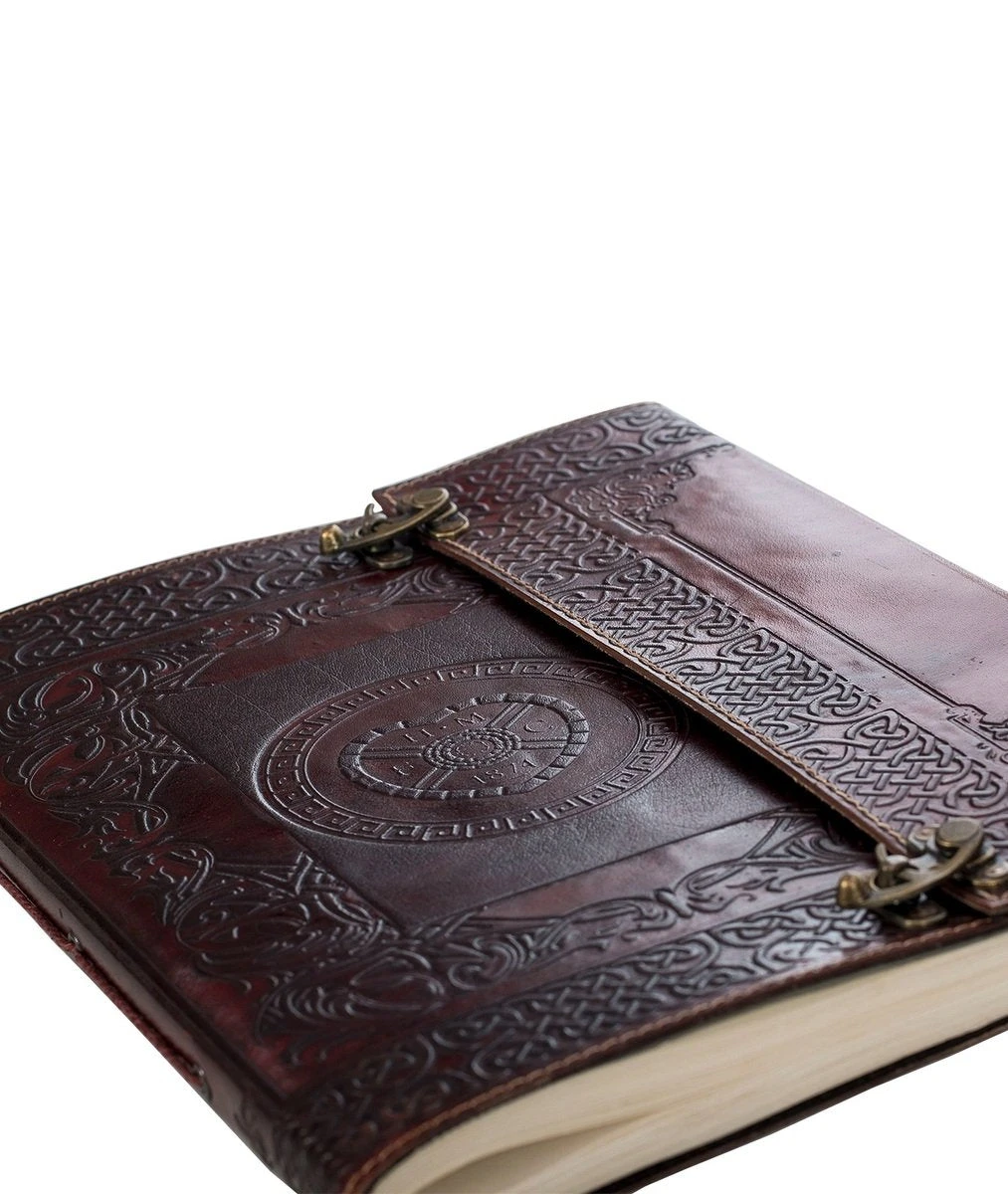 Large Handcrafted Leather Portfolio Folder 3 Large Handcrafted Leather Portfolio Folder - Image 3