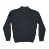 Lewis Quarter Zip Knit Sweater, Charcoal