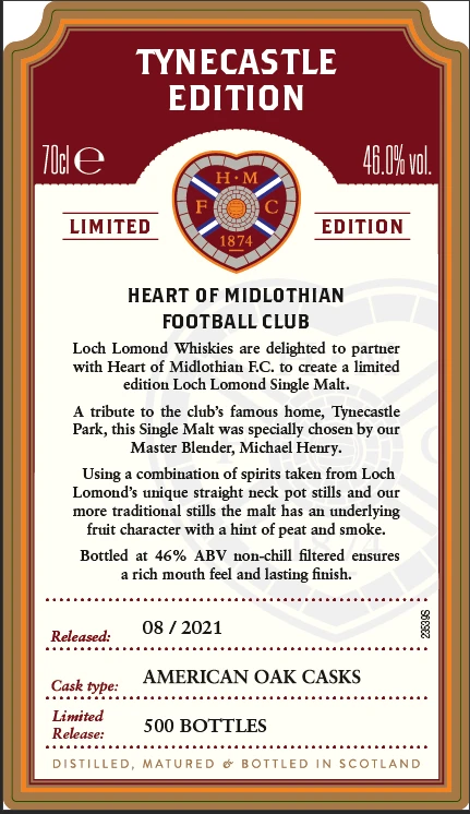 Loch Lomond Tynecastle Park Ltd Ed. Whisky 2 Loch Lomond Tynecastle Park Ltd Ed. Whisky - Image 2