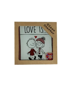 Love Is Glass Coaster