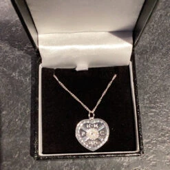 2023 Sterling Silver Crest Pendant With Chain
