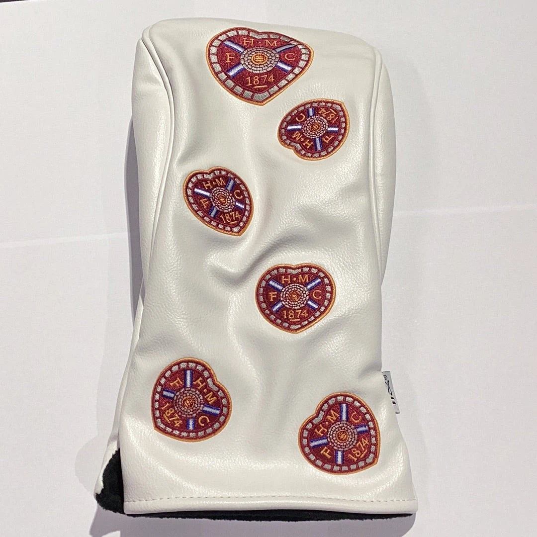 Driver Headcover White Multi Crest 1 Driver Headcover White Multi Crest