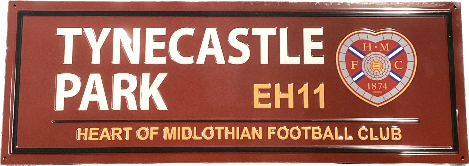 Maroon Metal Street Sign 1 Maroon Metal Street Sign