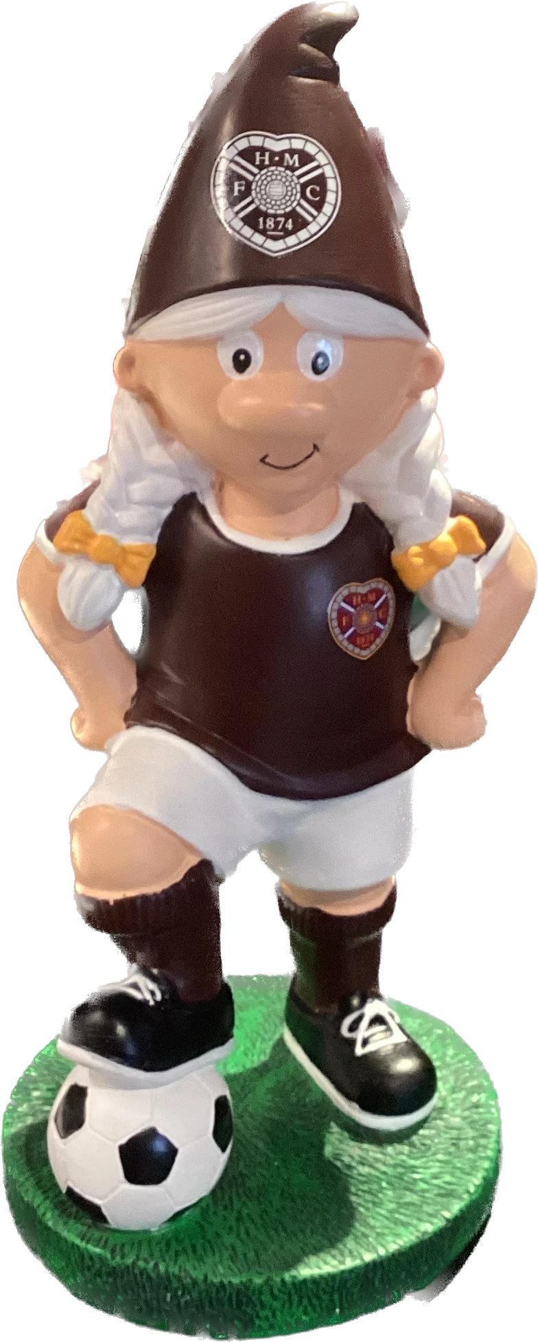 Hearts Female Football Gnome 1 Hearts Female Football Gnome