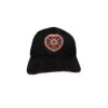 Black Trucker Cap With Crest